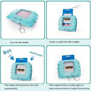 Jouet d'apprentissage sonore Lapare Musique 520 cartes flash de mots fréquents pour la maternelle et les tout-petits de 1 à 6 ans Langue anglaise FC02-B - Product Image 5