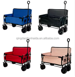 キャンプ、トレイル、ビーチ、屋外ガーデン、ビーチアクティビティ用の3-in-1高品質折りたたみワゴン、ガーデン用ソファワゴン - Product Image 1