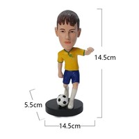 Figura Coleccionable Personalizable de Resina, Pintada a Mano, con Temática Deportiva de Jugador de Fútbol, Regalo Navideño, Muñeco de Acción Personalizado