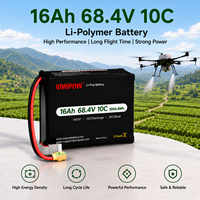 Pin drone dung lượng cao 16Ah 68.4V 10C, thời lượng sử dụng lâu dài, pin lithium cho máy bay không người lái, dùng cho kiểm tra đường dây điện.