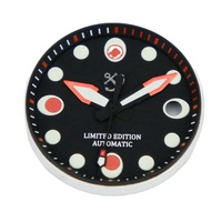 Cadran de montre lumineux super vert 3D à 30 couches, impression mouvement NH35/36, compatible SKX007, 28,5 mm