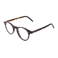 Montures de lunettes en acétate pour hommes à double pont avec lumière bleue