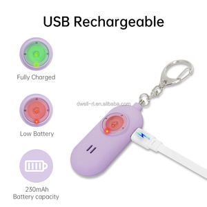 אזעקה אישית 130db אזעקה אישית פלאש אור חירום <span class=keywords><strong>sos</strong></span> נשים אזעקה התקן הגנה עצמית - Product Image 3