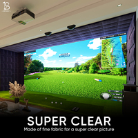 Écran d'impact de golf HD personnalisé double couche durable pour l'intérieur et l'extérieur avec caractéristiques ignifuges et insonorisées pour simulateurs