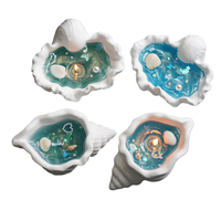 Handgemachte Muschel form Gips glas Soja Wachs Ornament Conch Jelly Duft kerze für Hochzeiten & Geburtstage Blumen atmosphäre Geschenk