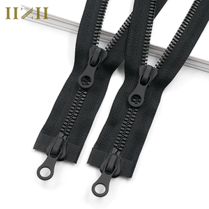 4PCS #5 42-Inch Separating Zippers – Open-End For Jackets & Coats, Black Resin Teeth