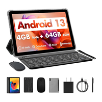 Pabrik Grosir Tablet Android E10-M10 5G WiFi 10.1 Inci 8GB+64GB 6000mAh Dengan Keyboard Mouse Pena Sentuh Pelindung Layar Android 14