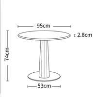 Table à manger en bois massif de chêne de style moderne du milieu du siècle, imperméable, écologique, durable, avec base en métal, meubles pour appartement et maison