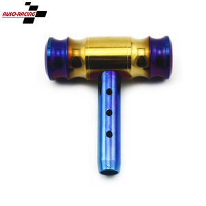 Auso-Racing Car Gear <b>Knob</b> Aluminum Universal Rustproof Manual <b>Shift</b> Lever Blue Coating - Product Image 1