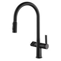Robinet de cuisine intelligent à capteur infrarouge, capteur tactile, robinet de cuisine moderne en acier inoxydable, robinet de cuisine extractible