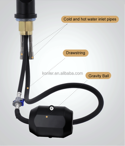 Mới Đến 2025 Nhựa Bồn Rửa Nước Vòi Nước Nhà Bếp Vàng Mixer Tap Với Kéo Phun Kéo Xuống Đòn Bẩy Duy Nhất Mùa Xuân - Product Image 5