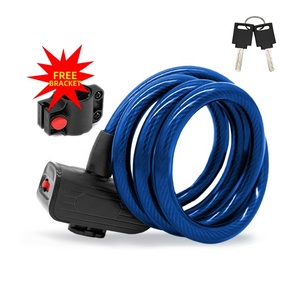 Waterproof Outdoor Cycling Bike <b>Lock</b> Zinc Alloy Steel <b>Cable</b> Security <b>Lock</b> - Product Image 4