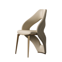 Chaise de salle à manger ronde moderne, fabrication dorée, ensemble de salle à manger blanc pour intérieur, mobilier de restaurant