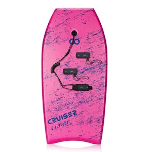 Woowave chất lượng hàng đầu XPE 41inch bodyboards cho người lớn bơi ván lướt sóng cho trẻ em với dây xích