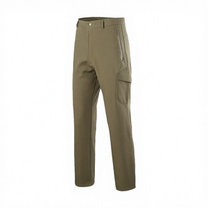 <b>Men's</b> Adults Olive <b>Green</b> Tactical Hiking <b>Pants</b> Zippered Pockets <b>Cargo</b> Design Polyester/Cotton Slim Fit Winter Windbloc - Product Image 3