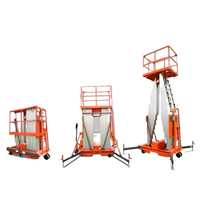 10m 12m alliage d'aluminium hydraulique échelle ascenseur en aluminium homme ascenseur plates-formes de travail aérien