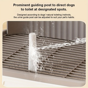 Addestratore di vasino per <span class=keywords><strong>cani</strong></span> a prova di perdite con guida per <span class=keywords><strong>cani</strong></span> di piccola taglia resistente e facile da pulire con paraspruzzi e vasino - Product Image 3