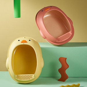 กระบะทรายแมวแบบกึ่งปิดน่ารัก ป้องกันการกระเด็น สำหรับขายส่ง - Product Image 3