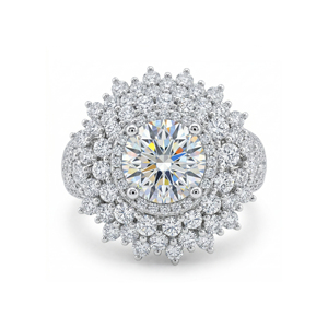 Custom <b>Silver</b>/10K/14K/18K <b>Solid</b> Gold 2.00 Carat VVS-VS Quality Round Lab Grown Brilliant Cut Diamond engagement Ring - Product Image 6