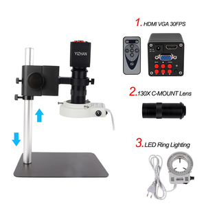 Kuaiqu 130X C-Mount 20MP VGA Đèn LED Với Cơ Sở Kim Loại OEM Monocular Mobile Sửa Chữa Kính Hiển Vi Kỹ Thuật Số Các Nhà Sản Xuất Máy Ảnh - Product Image 2