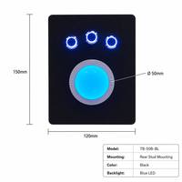 Clavier optique industriel DSP en acier inoxydable pour borne ATM, pavé tactile métallique, souris à boule rotative modèle TB-50A&B
