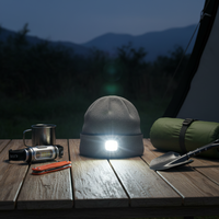 Berretto LED di Alta Qualità Personalizzabile, Berretto USB Lavorato a Maglia, Cappello Caldo per Sport Invernali, Berretto con Luce LED per Corsa Notturna all'Aperto