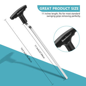 Outil de dépose de grip de golf à prix de gros, avec design de port incurvé et système de retrait V-Groove Grip Remover Saver - Product Image 2
