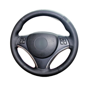 Housse de volant de voiture personnalisée pour <span class=keywords><strong>BMW</strong></span> E90 E91 E92 E93 E87 E81 <span class=keywords><strong>E82</strong></span> E88 X1 E84 intérieur - Product Image 1