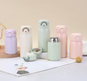 Best-selling 200ml 350ml Insulated Vacuum Cup Solid Color Portable Children Water <b>Bottle</b> - Product Image 1