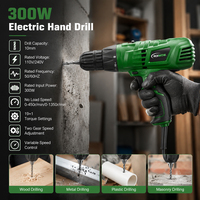 Perceuse Électrique Mini 300W en Gros, Outil Professionnel Portable Filaire avec Mandrin Sans Clé 10mm pour Usage Domestique