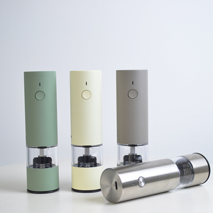 Upgraded Capacity Refillable USB Rechargeable Salt and <b>Pepper</b> Set Salt and <b>Pepper</b> Mill Set with Led Light - Product Image 4