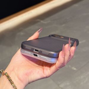 Suitable for iPhone 17/16 case 15 Pro corrugated pattern soft case for iPhone 14 high-transparency quick-change big <b>window</b> - Product Image 4