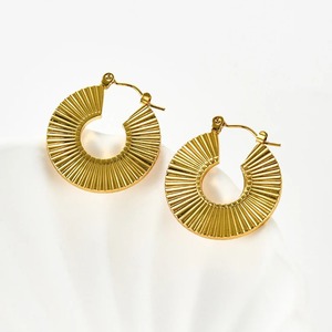 Pendientes de Aro Geométricos Irregulares de Acero Inoxidable para Mujer, Joyería Elegante para Oficina/Trabajo, Regalos - Product Image 2