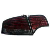Pour Audi A4 B7 LED feu arrière assemblage feu arrière 2005-2008 feu arrière rétro-éclairage suie noir avec signal d'arrêt inversé côté