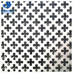 Lámina de Acero Inoxidable y Aluminio Perforada con Patrón Decorativo, Malla Perforada de Tejido Plano con Servicios de Corte, Doblado y Soldadura - Product Image 2