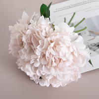 BF-AF07 Nouveau design, bouquet de fleurs artificielles en soie blanche et rose poudré de haute qualité, fait main, pour Noël et la rentrée scolaire