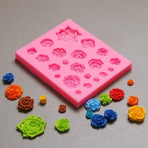 Moule en silicone pour fondant en forme de roses, moule en silicone pour bonbons, pour la décoration de gâteaux, moule en silicone pour chocolat - Product Image 5