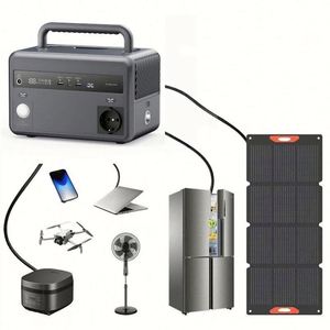 Station d'alimentation portable Piforz 300W avec onduleur à onde sinusoïdale pure et batterie intégrée - Product Image 2