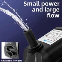 Pompe submersible miniature en plastique pour aquarium, filtration silencieuse, circulation d'eau pour rochers aquatiques, vente en gros