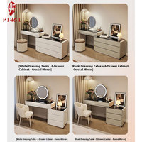 Coiffeuse de haute qualité sélectionnée, design rétractable et flexible, rangement de grande capacité, coiffeuse intégrée