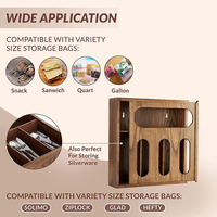 Boîte de rangement en bois massif design personnalisé avec couvercle creux, organisateur multi-compartiments, boîte en bois pour bureau et cuisine