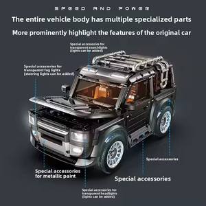 รถบังคับวิทยุแบบประกอบเองสำหรับผู้ใหญ่ รุ่น Super Large 1:8 Scale Off-Road Defender <span class=keywords><strong>Land</strong></span> ทำจากพลาสติก พร้อมบล็อกประกอบ ควบคุมผ่านแอพ - Product Image 6