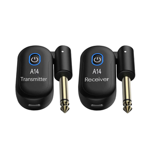 A14 Có Thể Sạc Lại Xoay Cắm Âm Thanh Guitar Điện Bass Violin Không Dây <span class=keywords><strong>Transmitter</strong></span> Receiver Nói Chung Âm Nhạc Pickup Tuner Kim Loại - Product Image 5