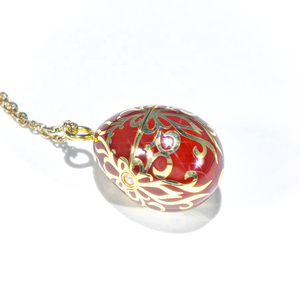 <span class=keywords><strong>Collana</strong></span> con Ciondolo a Forma di Uovo di Pellicano Rosso, Gioiello Vintage di Lusso <span class=keywords><strong>Artigianale</strong></span>, Regalo per Donne, Feste e Anniversari - Product Image 5