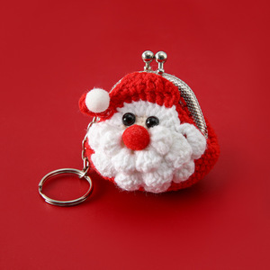 Handgemaakte Gehaakte 5Cm Garen Kleine Dierenklemzakjes Cartoon Dierenthema Kinderportemonnees Sleutelhanger Decoratieve Objecten - Product Image 4