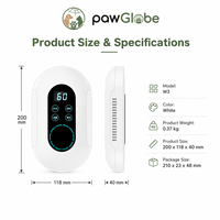 Purificateur d'air intelligent pour animaux domestiques avec éliminateur d'odeurs, mode ozone à ions négatifs décomposés, fonctionnement silencieux, contrôle par application