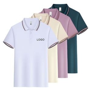 Camisas Polo Bordadas al por Mayor para Hombre, Camisetas Polo Casuales de Manga Corta con Logotipo Personalizado para Hombre - Product Image 1