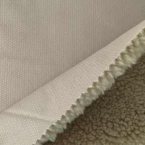 Thời Trang Cao Tùy Chỉnh Bán Buôn Dệt Kim In 100% Polyester Nâu Lông Cừu Boucle Tweed Vải Cho Áo Khoác Mùa Đông - Product Image 5