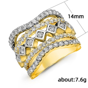 Anello con diamante F290 in oro giallo, taglio principessa, diamanti naturali, gioielli da sposa da donna, colore G - Product Image 3