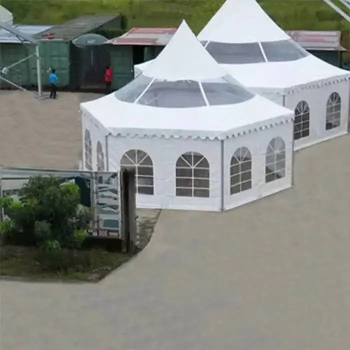 Pagodaa Tent Outdoor Evenement Aluminiumlegering Schaduw Frame Bruiloft Beurs Hoge Pvc Stof Custom Marquee Pagode Tent